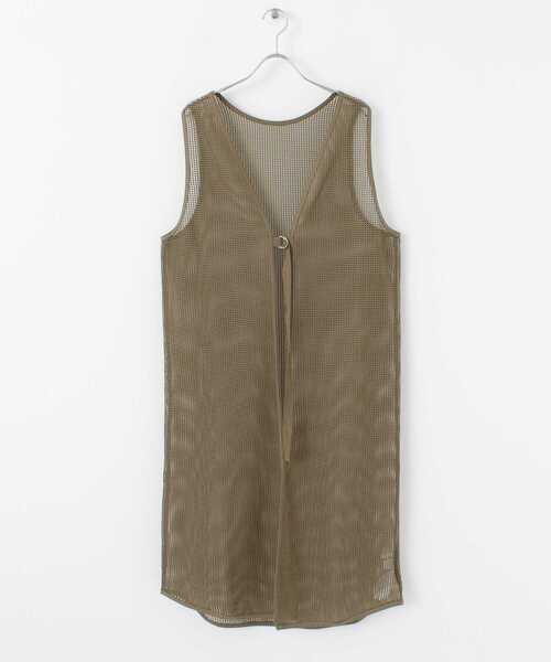 KBF（ケイビーエフ）の「2WAYメッシュワンピース（ワンピース・レディース・オリーブ/アイボリー・ONE）」の16枚目の写真