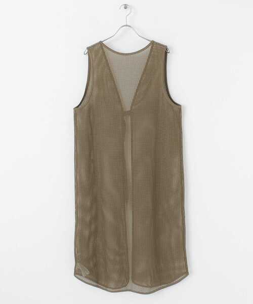 KBF（ケイビーエフ）の「2WAYメッシュワンピース（ワンピース・レディース・オリーブ/アイボリー・ONE）」の17枚目の写真