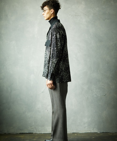 TAUPE（トープ）の「【TAUPE/トープ】 スリットスリーブバンビシャツ（シャツ/ブラウス・メンズ・ブラック/キャメル・1/2）」の9枚目の写真