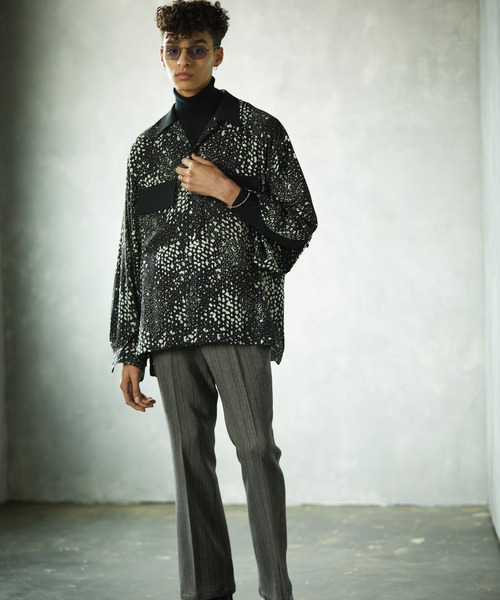 TAUPE（トープ）の「【TAUPE/トープ】 スリットスリーブバンビシャツ（シャツ/ブラウス・メンズ・ブラック/キャメル・1/2）」の16枚目の写真