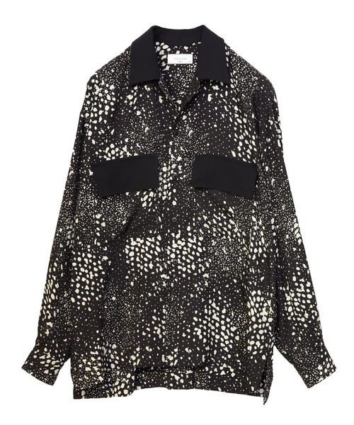 TAUPE（トープ）の「【TAUPE/トープ】 スリットスリーブバンビシャツ（シャツ/ブラウス・メンズ・ブラック/キャメル・1/2）」の4枚目の写真