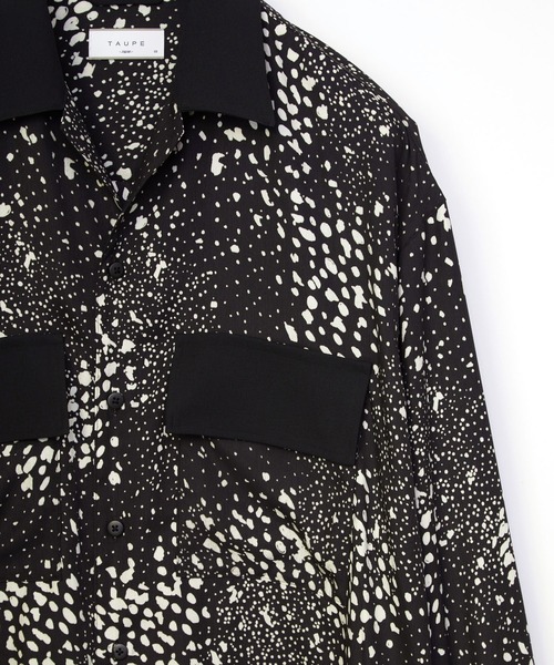 TAUPE（トープ）の「【TAUPE/トープ】 スリットスリーブバンビシャツ（シャツ/ブラウス・メンズ・ブラック/キャメル・1/2）」の12枚目の写真