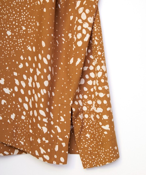 TAUPE（トープ）の「【TAUPE/トープ】 スリットスリーブバンビシャツ（シャツ/ブラウス・メンズ・ブラック/キャメル・1/2）」の15枚目の写真