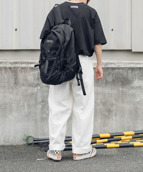 Perushu(ペルーシュ)の「ステッチワイドストレートパンツ(その他パンツ・メンズ・オフホワイト/オレンジ/ボルドー・SMALL/MEDIUM/LARGE)」の5枚目の写真