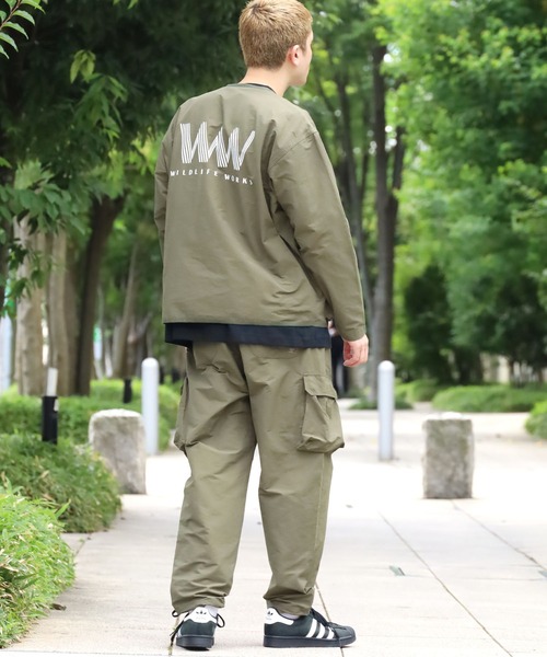 STARTER(スターター)の「STARTER/スターター ZIPジャケット PURI コラボ ジャケット バックグラフィック アウトドア(ナイロンジャケット・メンズ・ブラック/カーキ・M/L/XL)」の18枚目の写真