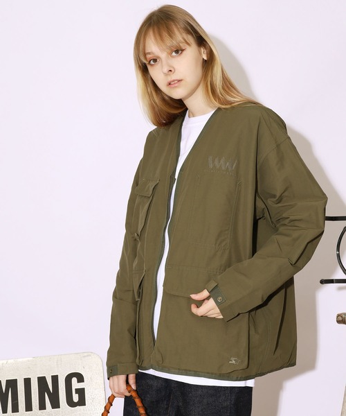 STARTER(スターター)の「STARTER/スターター ZIPジャケット PURI コラボ ジャケット バックグラフィック アウトドア(ナイロンジャケット・メンズ・ブラック/カーキ・M/L/XL)」の16枚目の写真