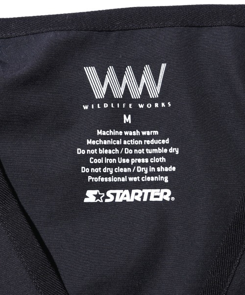 STARTER(スターター)の「STARTER/スターター ZIPジャケット PURI コラボ ジャケット バックグラフィック アウトドア(ナイロンジャケット・メンズ・ブラック/カーキ・M/L/XL)」の3枚目の写真