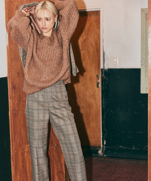 Andemiu（アンデミュウ）の「【セットアップ対応】アソートセミワイドパンツ219171（デニムパンツ・レディース・ブラック/ベージュ/チェック・SMALL/MEDIUM）」の20枚目の写真