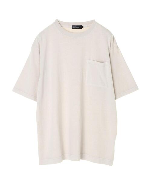 CRAFT STANDARD BOUTIQUE（クラフトスタンダードブティック）の「16/-天竺ピグメントPKT半袖TEE　＊（Tシャツ/カットソー・メンズ・チャコールグレー/ベージュ/ブラウン/オリーブ/ピンク/オレンジ/アイボリー・LL/M/L）」の9枚目の写真