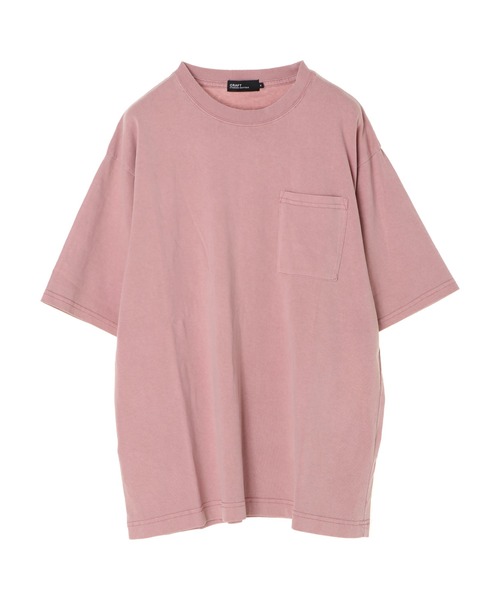 CRAFT STANDARD BOUTIQUE（クラフトスタンダードブティック）の「16/-天竺ピグメントPKT半袖TEE　＊（Tシャツ/カットソー・メンズ・チャコールグレー/ベージュ/ブラウン/オリーブ/ピンク/オレンジ/アイボリー・LL/M/L）」の7枚目の写真