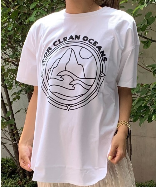 PIPING HOT FUTURE(パイピングホットフューチャー)の「CREW T-SHIRTS NATURE(Tシャツ/カットソー・レディース・ホワイト/ブラック/ブラウン・SMALL/MEDIUM/LARGE)」の1枚目の写真