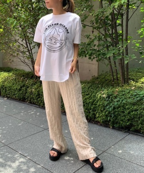 PIPING HOT FUTURE(パイピングホットフューチャー)の「CREW T-SHIRTS NATURE(Tシャツ/カットソー・レディース・ホワイト/ブラック/ブラウン・SMALL/MEDIUM/LARGE)」の7枚目の写真