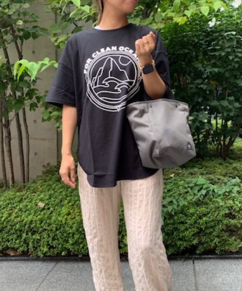PIPING HOT FUTURE(パイピングホットフューチャー)の「CREW T-SHIRTS NATURE(Tシャツ/カットソー・レディース・ホワイト/ブラック/ブラウン・SMALL/MEDIUM/LARGE)」の9枚目の写真