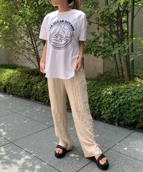 PIPING HOT FUTURE(パイピングホットフューチャー)の「CREW T-SHIRTS NATURE(Tシャツ/カットソー・レディース・ホワイト/ブラック/ブラウン・SMALL/MEDIUM/LARGE)」の10枚目の写真