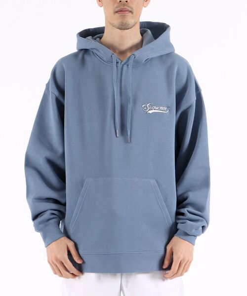 B ONE SOUL(ビーワンソウル)の「Sequence / BASEBALL LOGO WAPPEN HOODIE / ベースボール ロゴ ワッペン パーカー(パーカー・メンズ・オフホワイト/キャメル/ブルーグレー/ブラック・LARGE/MEDIUM)」の4枚目の写真