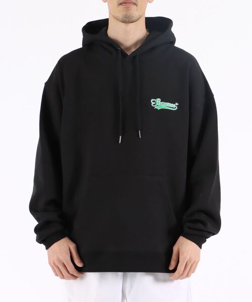 B ONE SOUL(ビーワンソウル)の「Sequence / BASEBALL LOGO WAPPEN HOODIE / ベースボール ロゴ ワッペン パーカー(パーカー・メンズ・オフホワイト/キャメル/ブルーグレー/ブラック・LARGE/MEDIUM)」の7枚目の写真