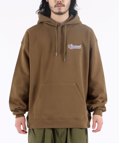 B ONE SOUL(ビーワンソウル)の「Sequence / BASEBALL LOGO WAPPEN HOODIE / ベースボール ロゴ ワッペン パーカー(パーカー・メンズ・オフホワイト/キャメル/ブルーグレー/ブラック・LARGE/MEDIUM)」の12枚目の写真
