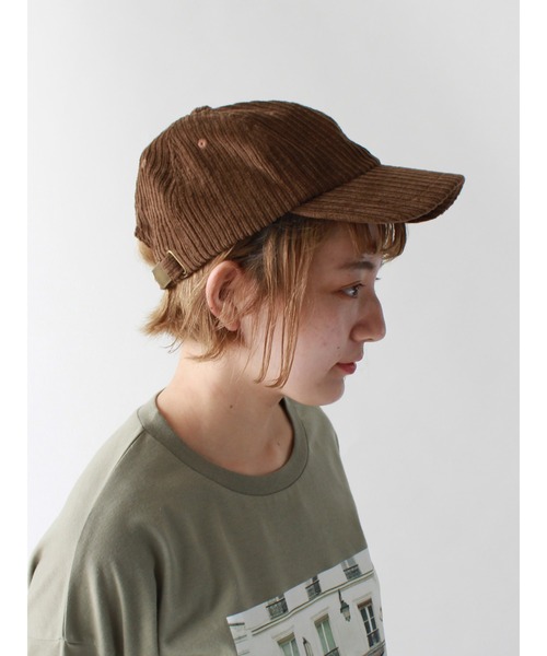 ehka sopo（エヘカソポ）の「コーデュロイキャップ（キャップ・レディース・キャメル/ピンク/ベージュ・ﾌﾘ-）」の3枚目の写真