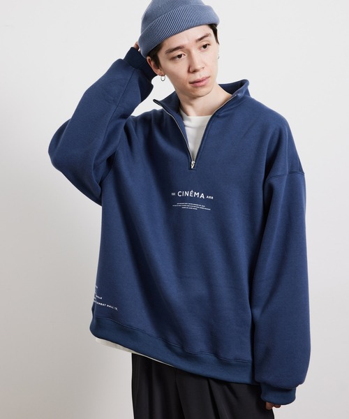 JUNRED（ジュンレッド）の「【韓国ファッション】ハイネックスウェット（スウェット・メンズ・チャコールグレー/ブルー/ホワイト系その他4・S/M/L）」の17枚目の写真