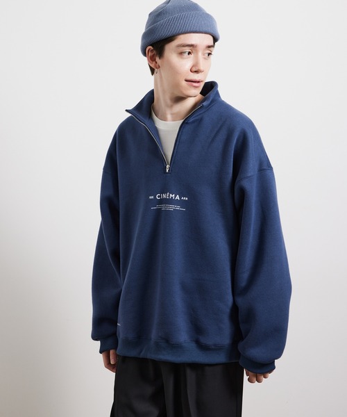 JUNRED（ジュンレッド）の「【韓国ファッション】ハイネックスウェット（スウェット・メンズ・チャコールグレー/ブルー/ホワイト系その他4・S/M/L）」の7枚目の写真