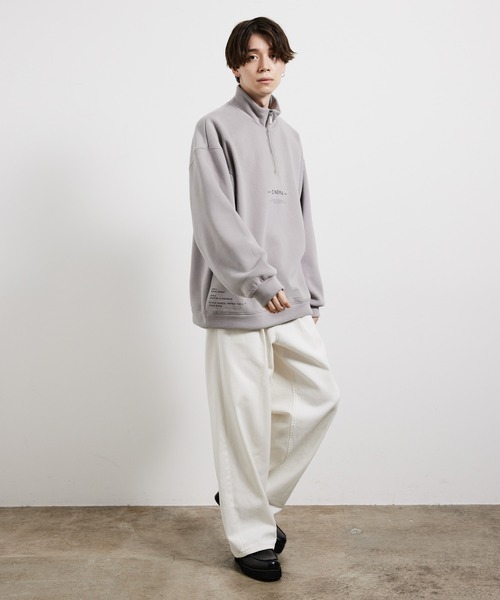 JUNRED（ジュンレッド）の「【韓国ファッション】ハイネックスウェット（スウェット・メンズ・チャコールグレー/ブルー/ホワイト系その他4・S/M/L）」の20枚目の写真