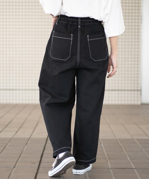 PairPair（ペアペア）の「配色ステッチワークパンツ/セットアップ対応