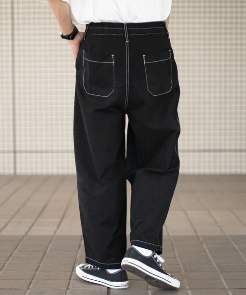 PairPair（ペアペア）の「配色ステッチワークパンツ/セットアップ対応(ユニセックス)（その他パンツ・メンズ・チャコールグレー/グリーン/ブラック・MEDIUM/LARGE）」の13枚目の写真