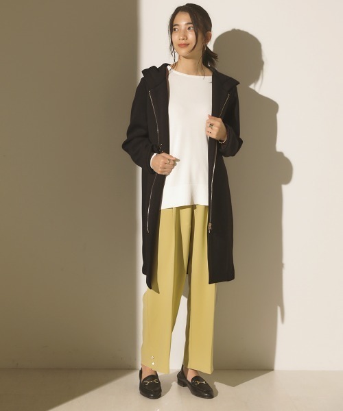 Bou Jeloud(ブージュルード)の「センタープレスカラーパンツ(その他パンツ・レディース・イエロー/パープル/ブラック・38)」の4枚目の写真