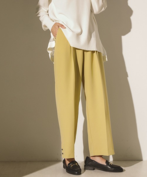 Bou Jeloud(ブージュルード)の「センタープレスカラーパンツ(その他パンツ・レディース・イエロー/パープル/ブラック・38)」の5枚目の写真