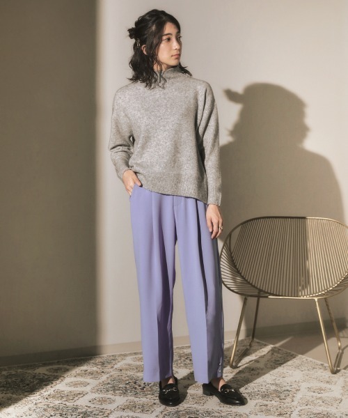 Bou Jeloud(ブージュルード)の「センタープレスカラーパンツ(その他パンツ・レディース・イエロー/パープル/ブラック・38)」の11枚目の写真