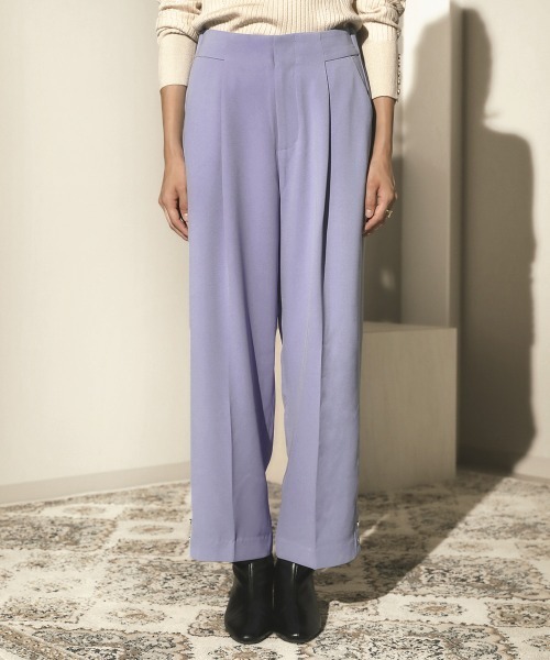 Bou Jeloud(ブージュルード)の「センタープレスカラーパンツ(その他パンツ・レディース・イエロー/パープル/ブラック・38)」の12枚目の写真