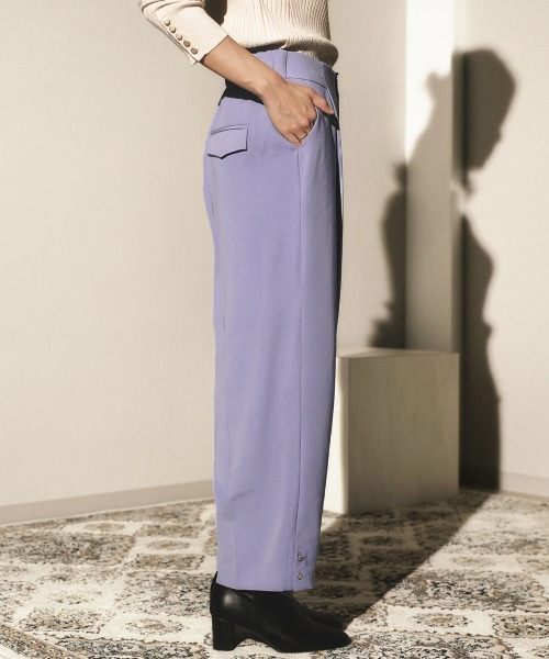 Bou Jeloud(ブージュルード)の「センタープレスカラーパンツ(その他パンツ・レディース・イエロー/パープル/ブラック・38)」の13枚目の写真