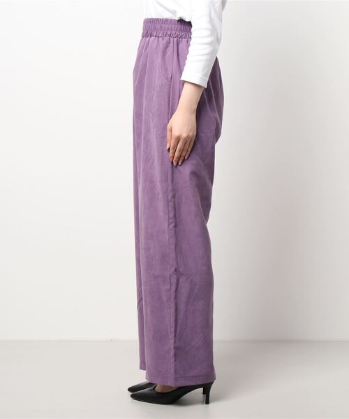 FIG&VIPER(フィグアンドバイパー)の「ピーチスキンワイドPT(その他パンツ・レディース・ライトグレー/パープル/ダークグレー・FREE)」の5枚目の写真