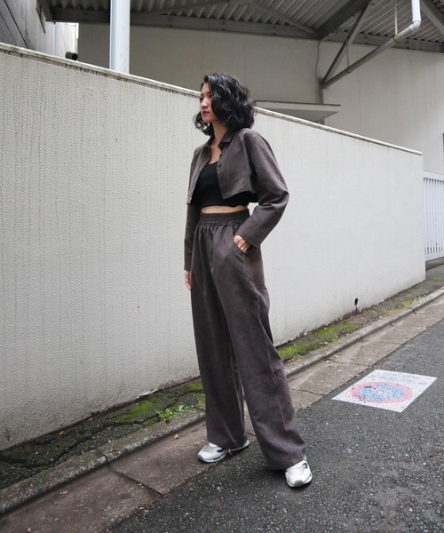 FIG&VIPER(フィグアンドバイパー)の「ピーチスキンワイドPT(その他パンツ・レディース・ライトグレー/パープル/ダークグレー・FREE)」の8枚目の写真