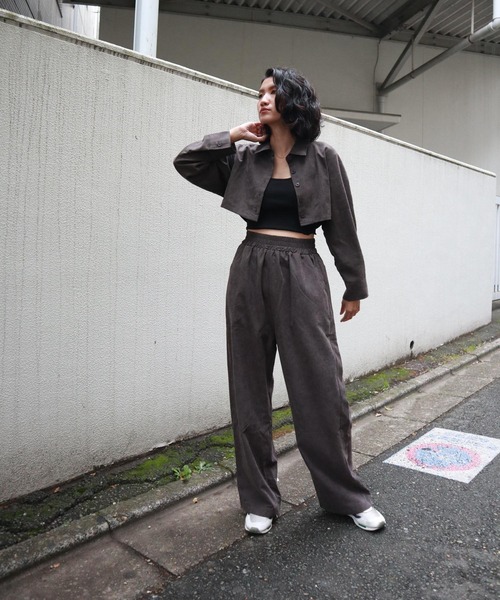 FIG&VIPER(フィグアンドバイパー)の「ピーチスキンワイドPT(その他パンツ・レディース・ライトグレー/パープル/ダークグレー・FREE)」の10枚目の写真