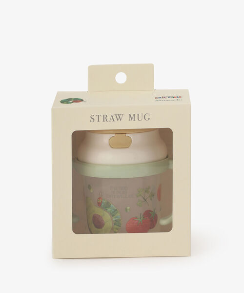 Afternoon Tea（アフタヌーンティー）の「はらぺこあおむし/ストローマグカップ（マグ/哺乳瓶/お食事グッズ・キッズ・アイボリー・ONE SIZE）」の2枚目の写真