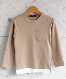 THE CASUAL | フェイクレイヤード 天竺 ビッグ ロンT キッズ(Tシャツ/カットソー)