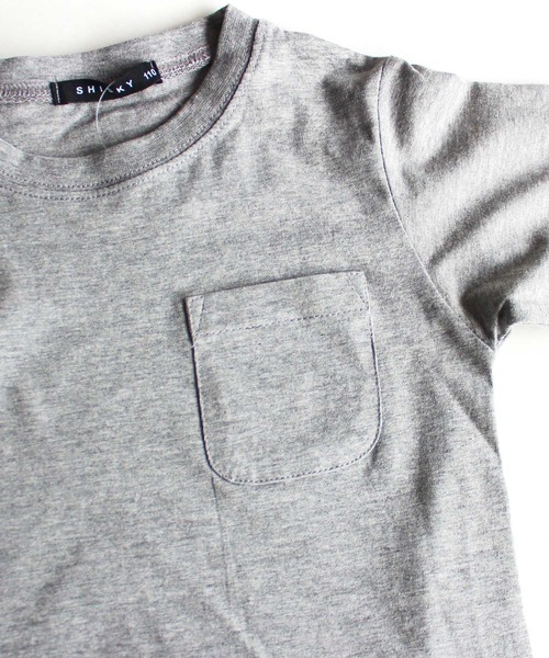 THE CASUAL（カジュアル）の「フェイクレイヤード 天竺 ビッグ ロンT キッズ（Tシャツ/カットソー・キッズ・ブラック/ベージュ/ネイビー/ブラウン/カーキ/ミント/モカ/ラベンダー/杢グレー/チャコール・110cm/120cm/130cm/140cm/150cm/160cm）」の15枚目の写真