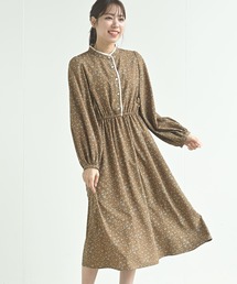 rps | 配色パイピングプリントワンピース(ワンピース)