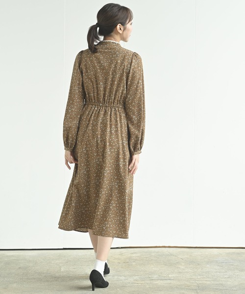 rps（アールピーエス）の「配色パイピングプリントワンピース（ワンピース・レディース・ブラック/ネイビー/キャメル・M）」の17枚目の写真