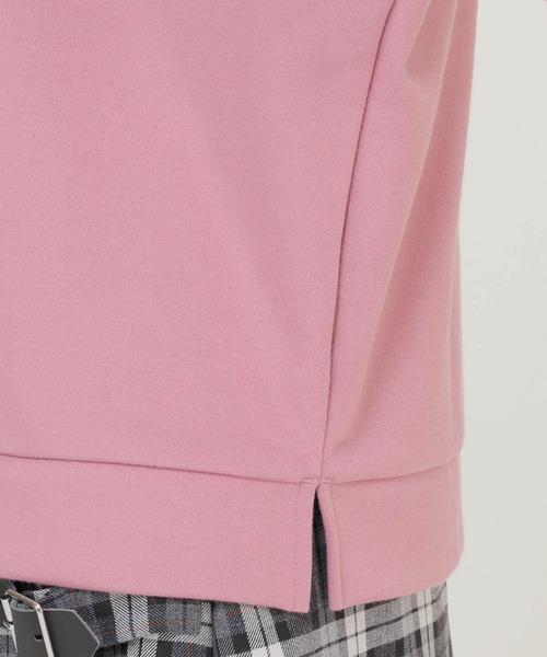 LBC（エルビーシー）の「エンボス加工プルオーバー（Tシャツ/カットソー・レディース・チャコールグレー/ピンク・M）」の5枚目の写真