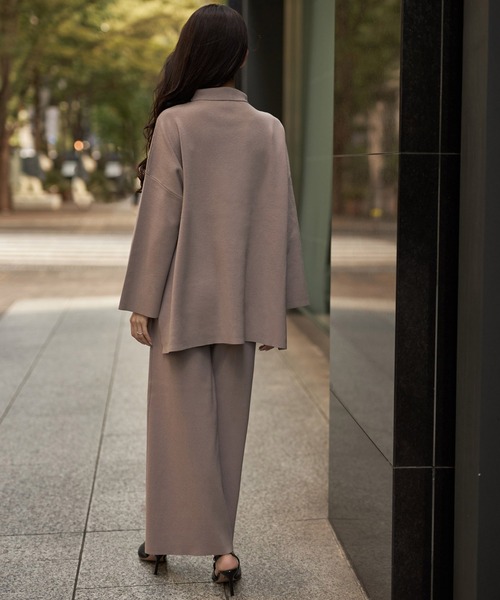 emiriawiz（エミリアウィズ）の「ニットフレアパンツ（その他パンツ・レディース・ブラック/グレイッシュベージュ・FREE）」の8枚目の写真