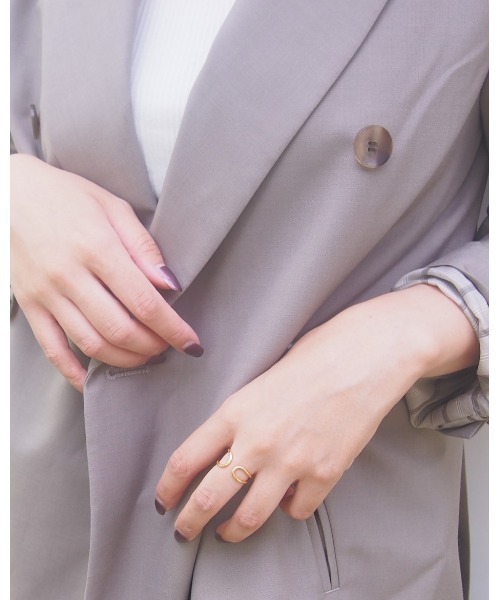 SALON(サロン)の「【日本製】カーブリング(リング・レディース・シルバー/シルバー系その他2/ゴールド/ゴールド系その他/シルバー系その他/ゴールド系その他2・13号)」の12枚目の写真