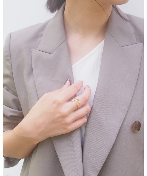 SALON(サロン)の「【日本製】カーブリング(リング・レディース・シルバー/シルバー系その他2/ゴールド/ゴールド系その他/シルバー系その他/ゴールド系その他2・13号)」の20枚目の写真