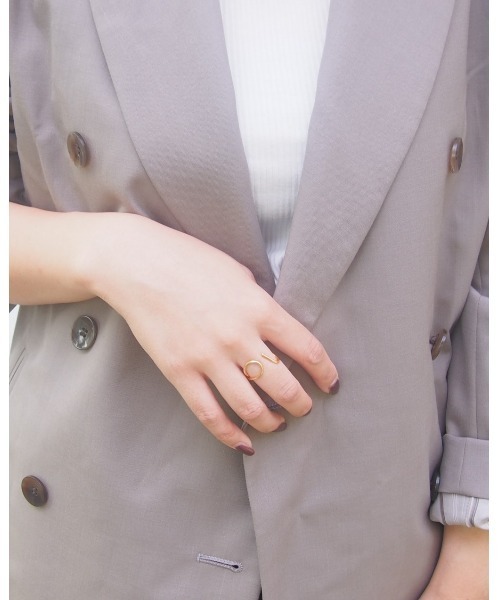 SALON(サロン)の「【日本製】カーブリング(リング・レディース・シルバー/シルバー系その他2/ゴールド/ゴールド系その他/シルバー系その他/ゴールド系その他2・13号)」の21枚目の写真