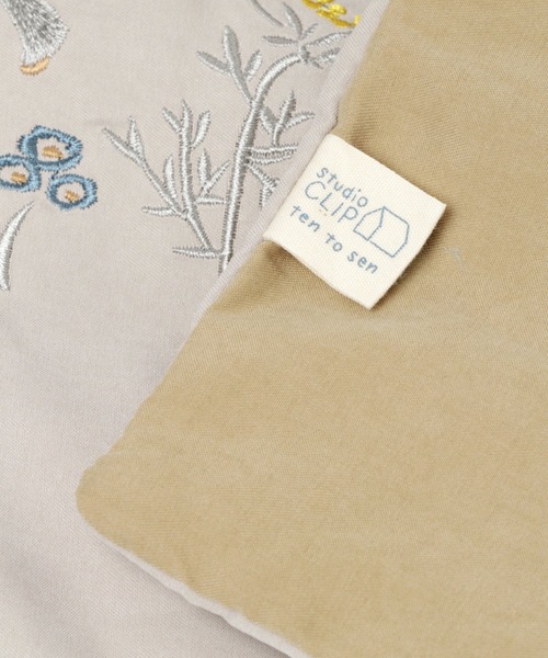 studio CLIP（スタディオクリップ）の「刺繍レッスントートバッグ[点と線模様製作所]（エコバッグ/サブバッグ・レディース・ブルー/ベージュ・FREE）」の10枚目の写真