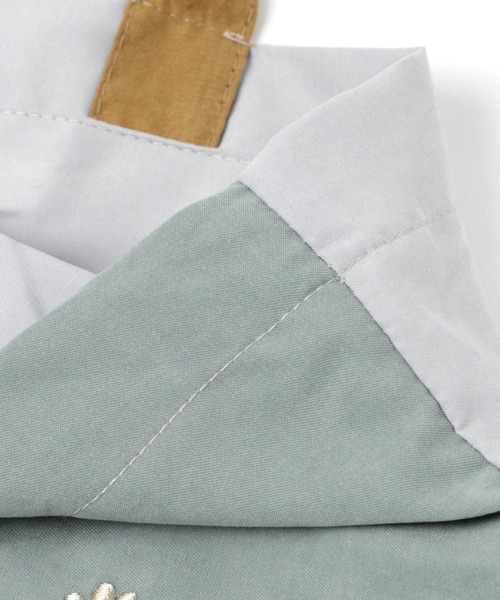 studio CLIP（スタディオクリップ）の「刺繍レッスントートバッグ[点と線模様製作所]（エコバッグ/サブバッグ・レディース・ブルー/ベージュ・FREE）」の8枚目の写真