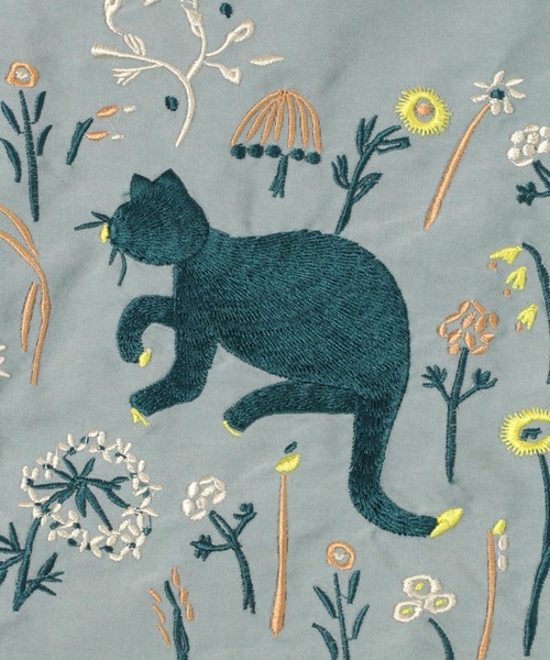 studio CLIP（スタディオクリップ）の「刺繍レッスントートバッグ[点と線模様製作所]（エコバッグ/サブバッグ・レディース・ブルー/ベージュ・FREE）」の5枚目の写真