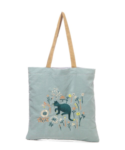 studio CLIP（スタディオクリップ）の「刺繍レッスントートバッグ[点と線模様製作所]（エコバッグ/サブバッグ・レディース・ブルー/ベージュ・FREE）」の15枚目の写真