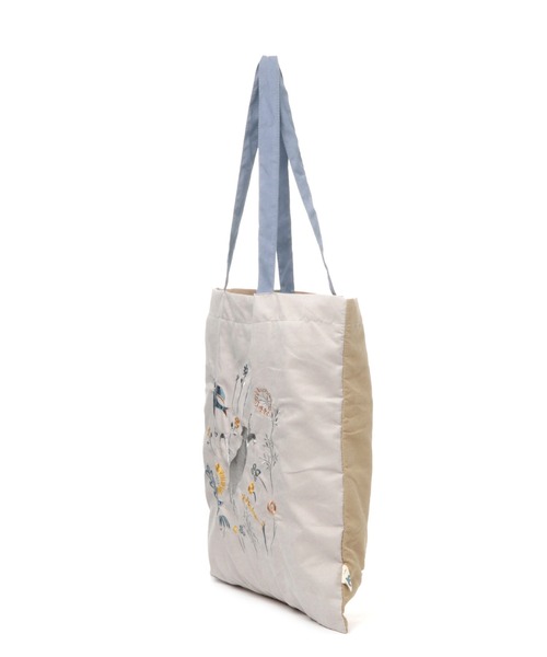 studio CLIP（スタディオクリップ）の「刺繍レッスントートバッグ[点と線模様製作所]（エコバッグ/サブバッグ・レディース・ブルー/ベージュ・FREE）」の21枚目の写真